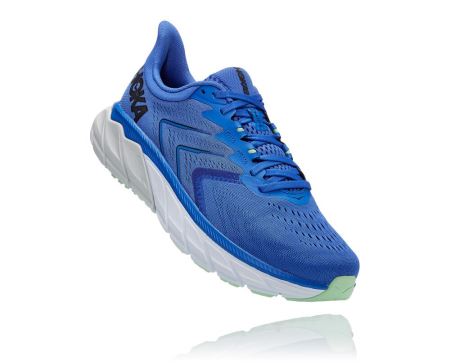 Hoka Arahi 5 Supportive - Adidasi Alergare Pe Drum Barbati Albastri / Negrii | RO-ABU1Rxy